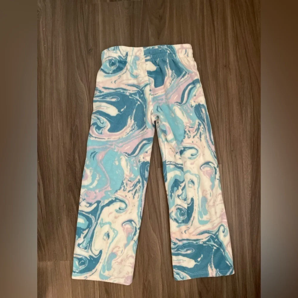 Cat & Jack Pastel Swirl Girls fleece pajama bottoms Sleepwear size XS 4/5
